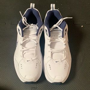 Nike Air Monarch White and Blue